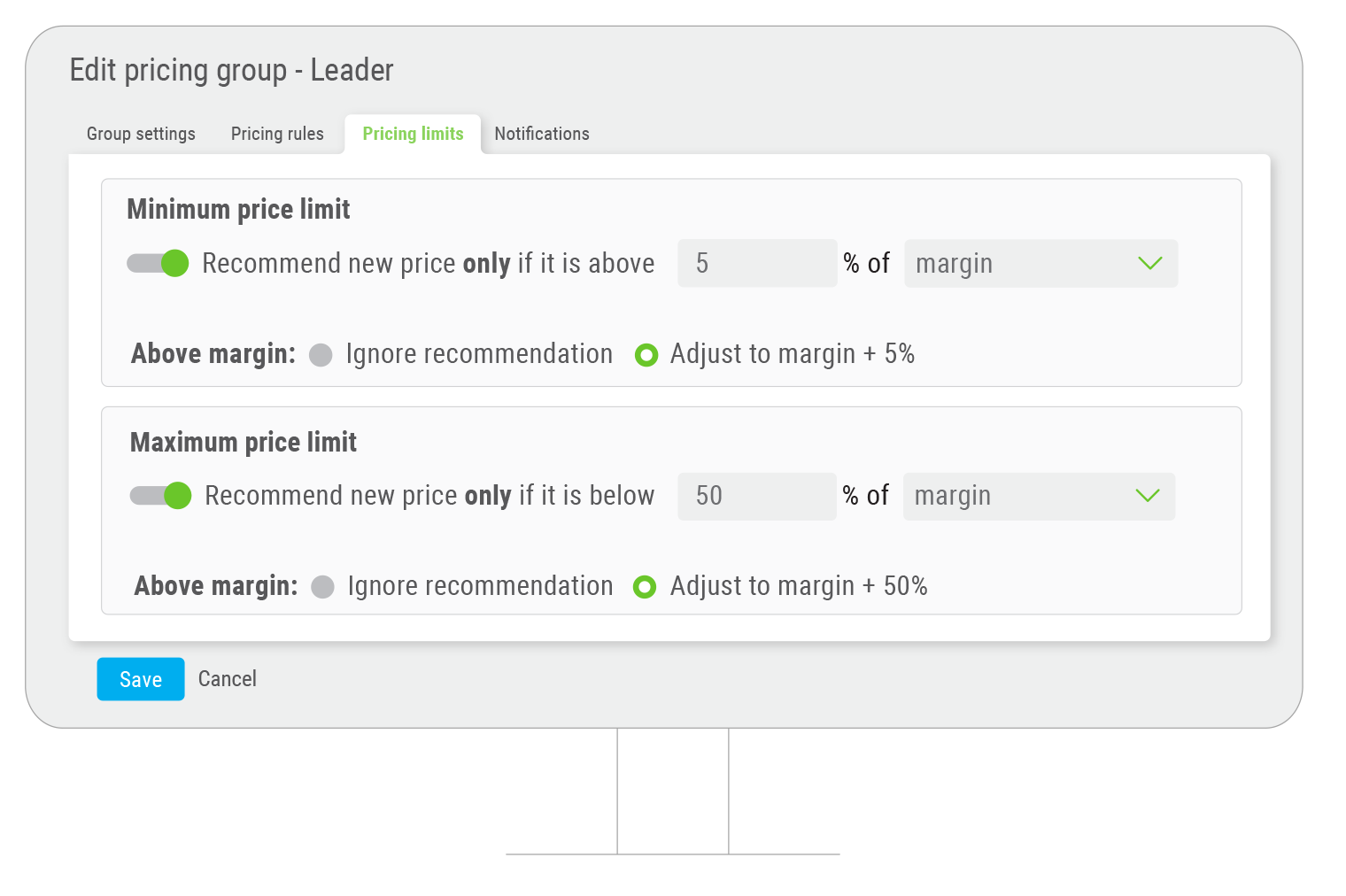 screenshot of Quicklizard