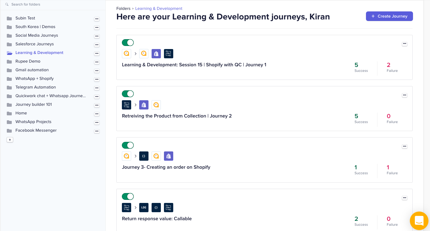 screenshot of Quickwork