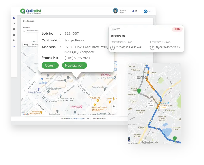 screenshot of QuikAllot