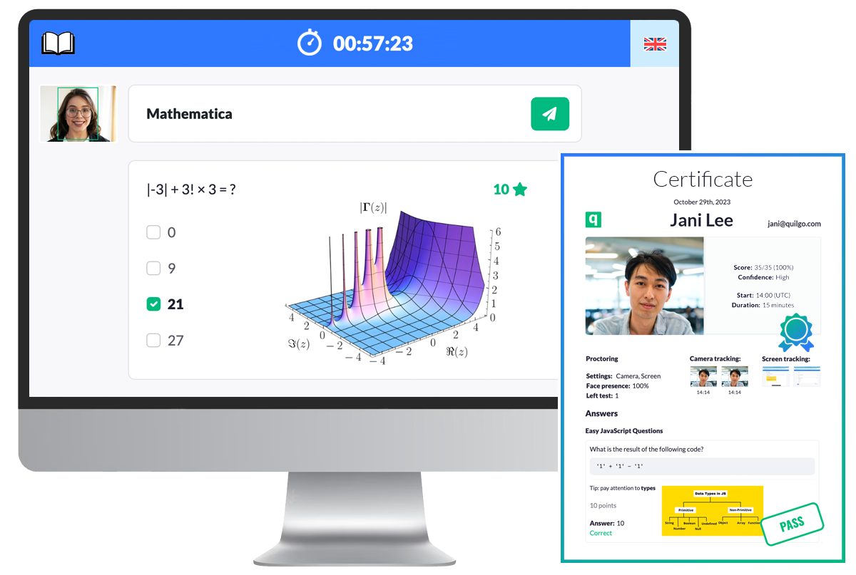 screenshot of Quilgo