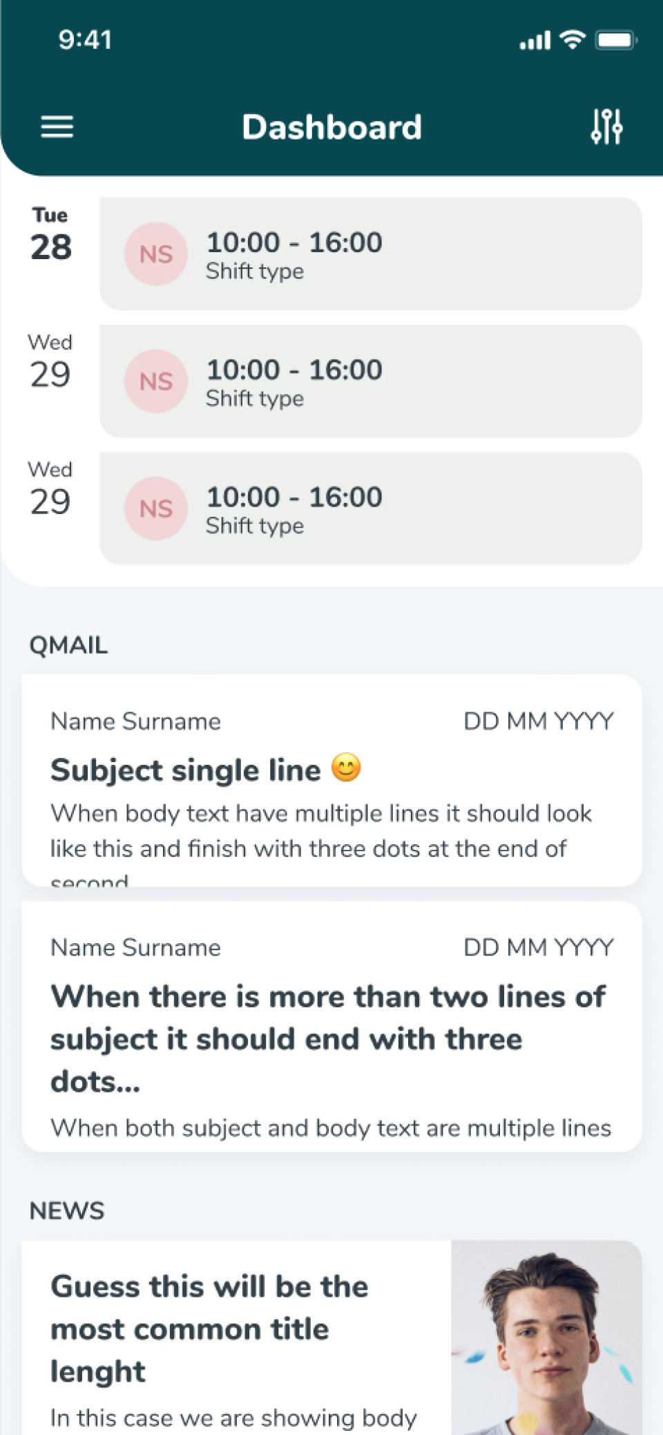 screenshot of Quinyx