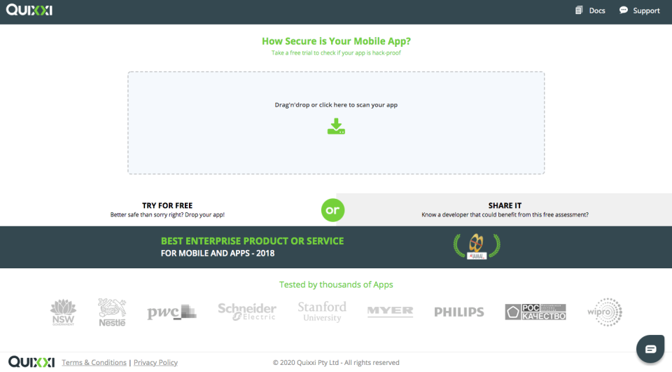 screenshot of Quixxi