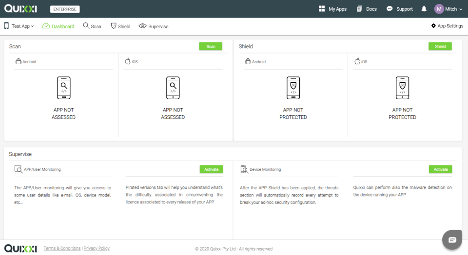 screenshot of Quixxi