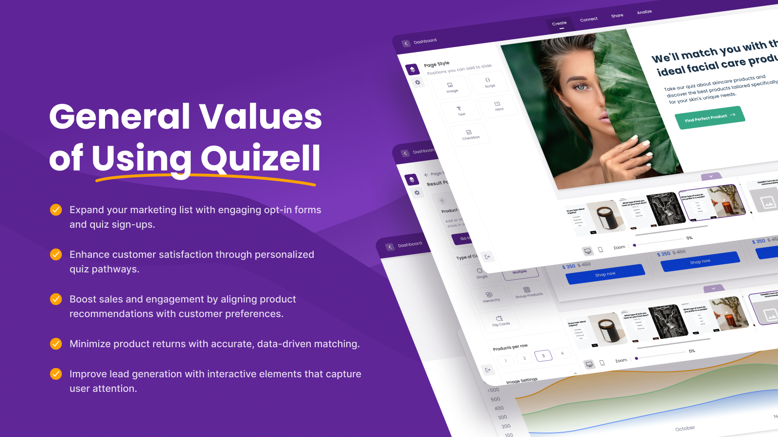 screenshot of Quizell
