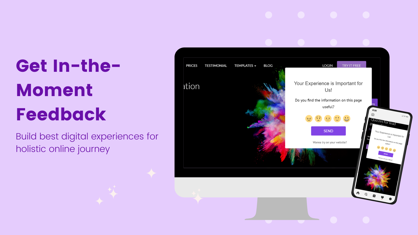 screenshot of Quizzes4Leads