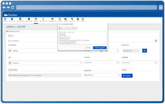 screenshot of Quolaw