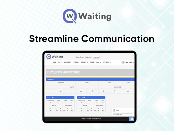 screenshot of Qwaiting