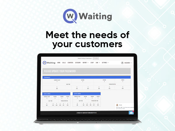 screenshot of Qwaiting