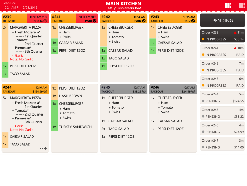 screenshot of QwickServe