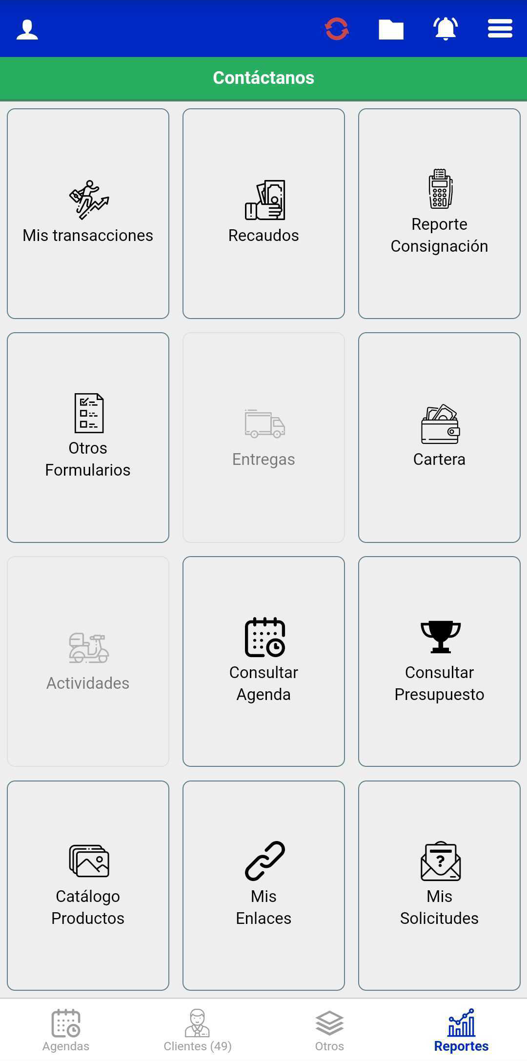 screenshot of R-Sales