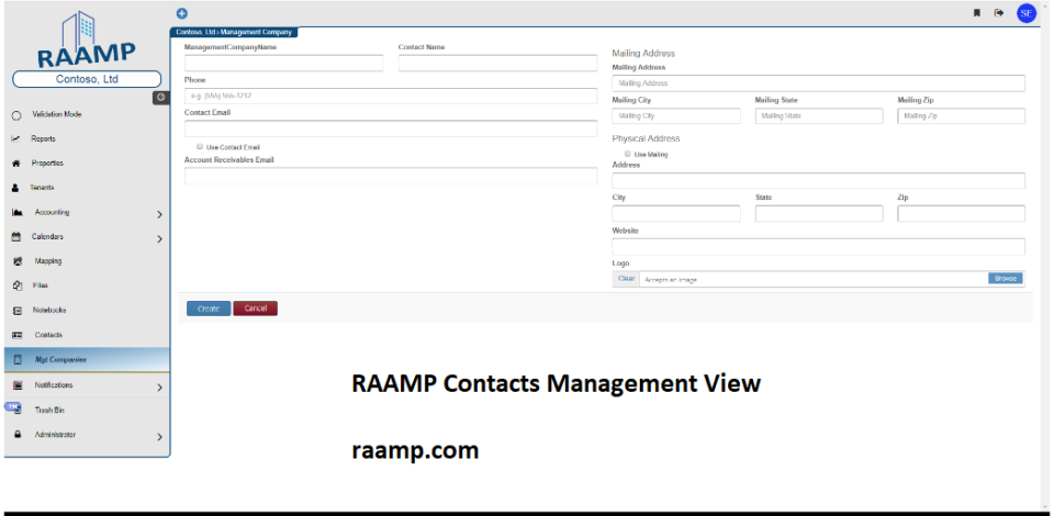 screenshot of RAAMP