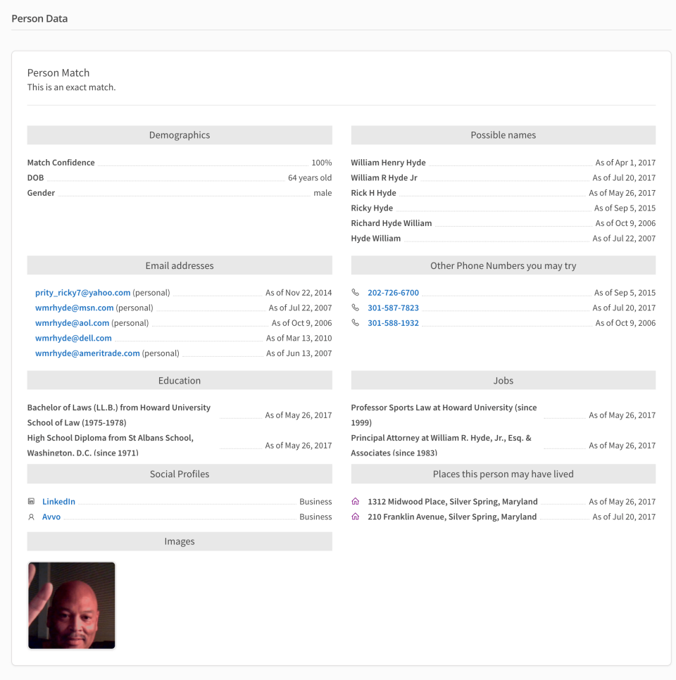 screenshot of REIRail