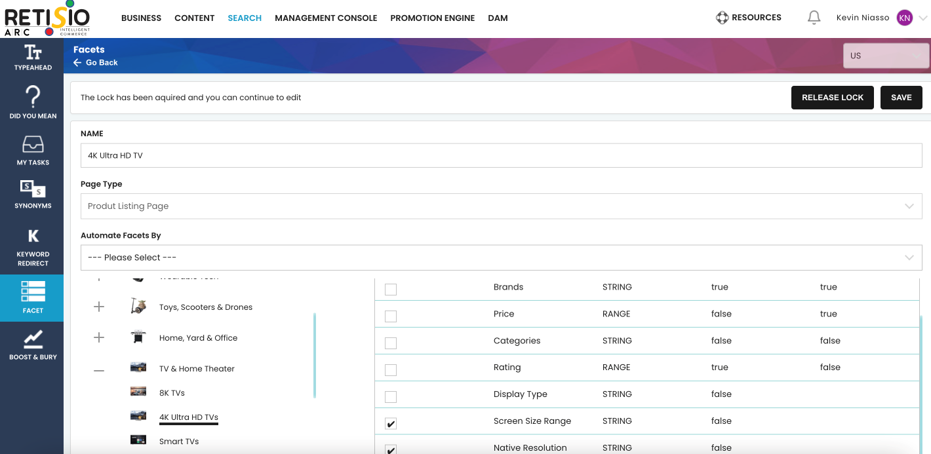 screenshot of RETISIO