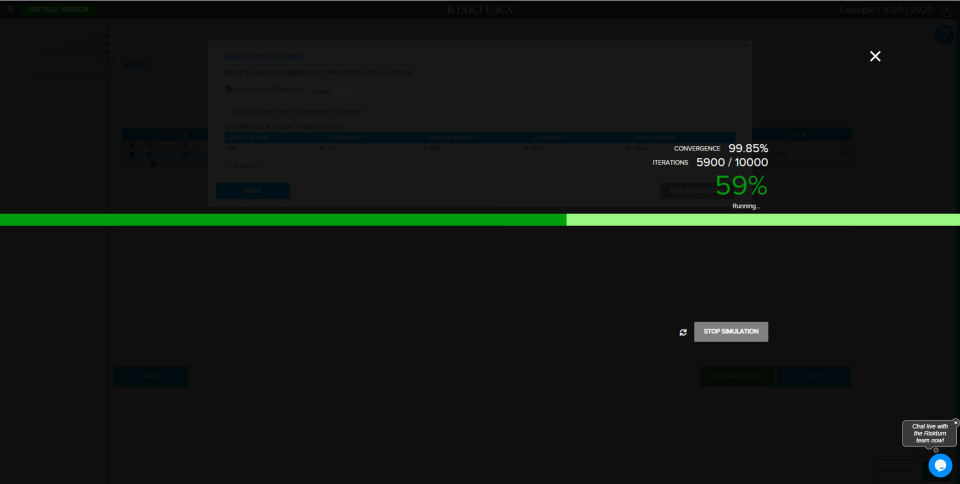 screenshot of RISKTURN