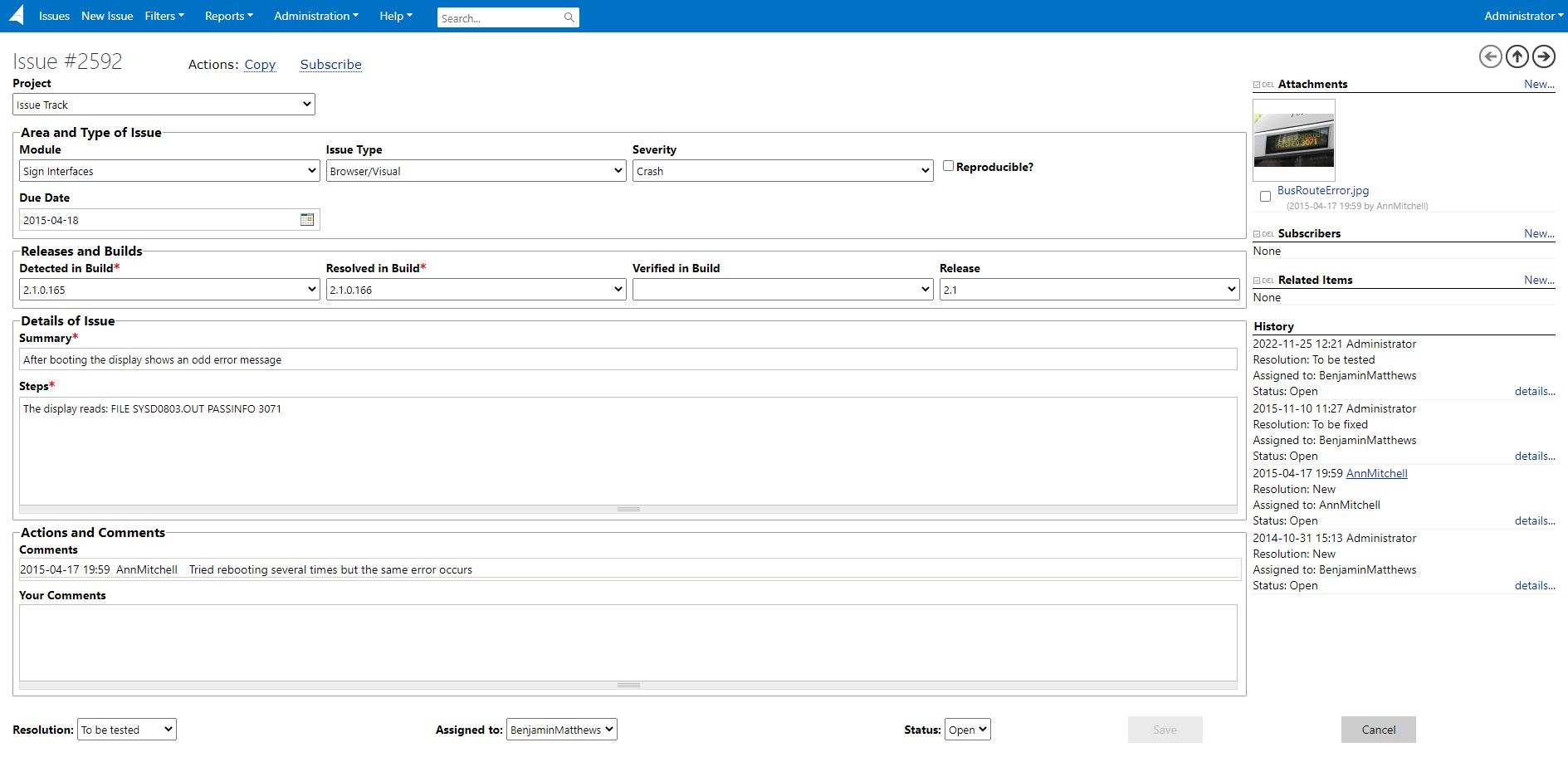 screenshot of RMTrack