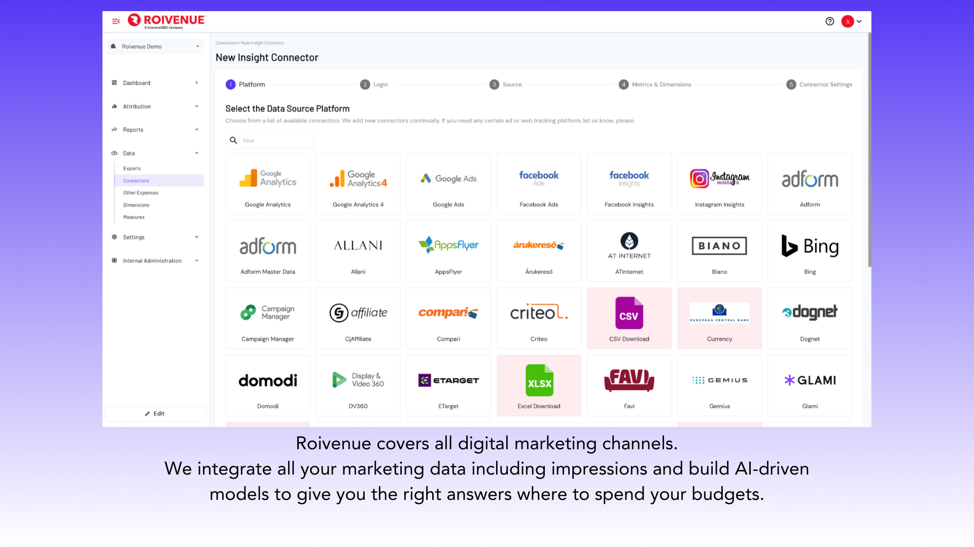 screenshot of ROIVENUE