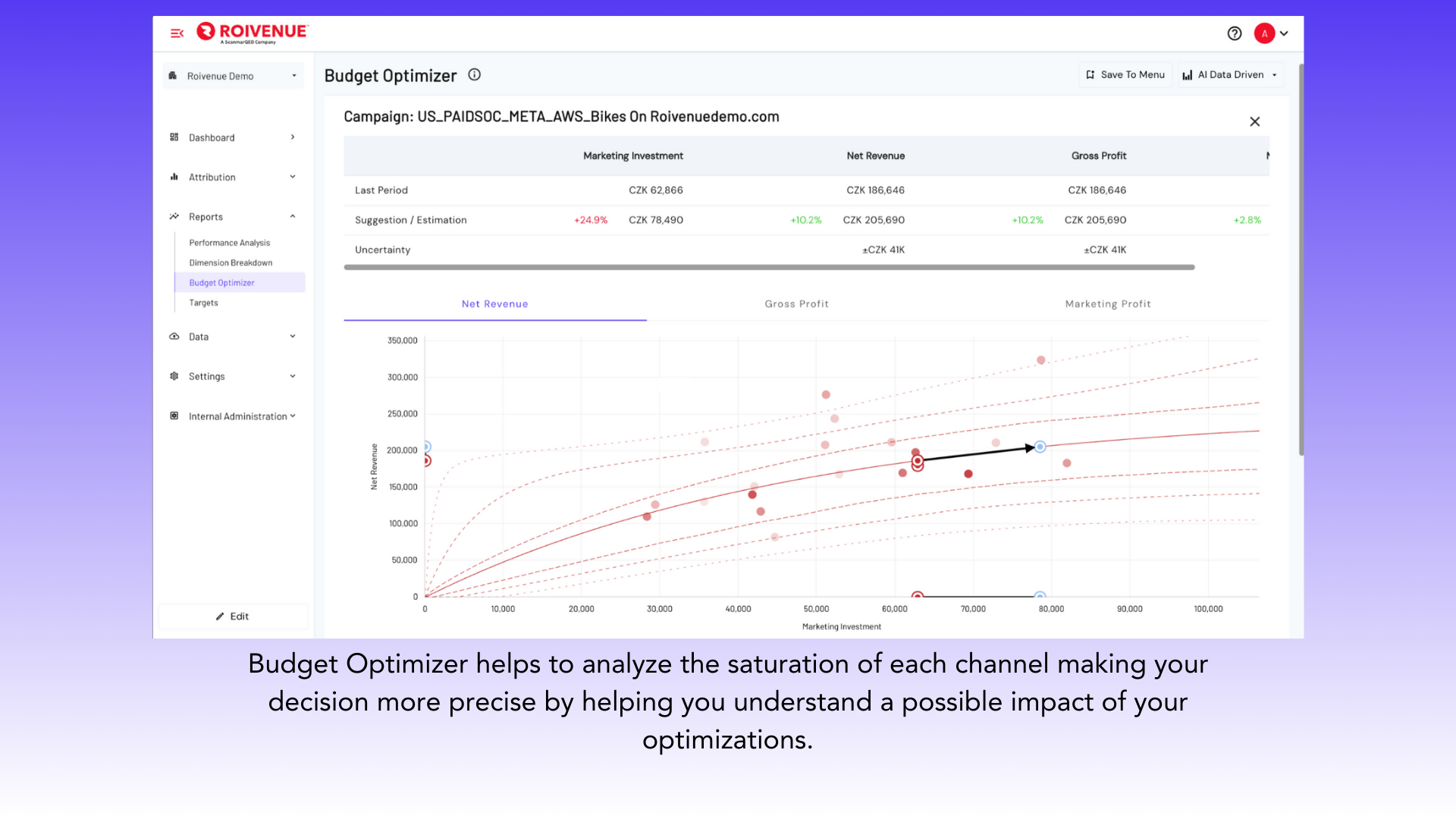screenshot of ROIVENUE