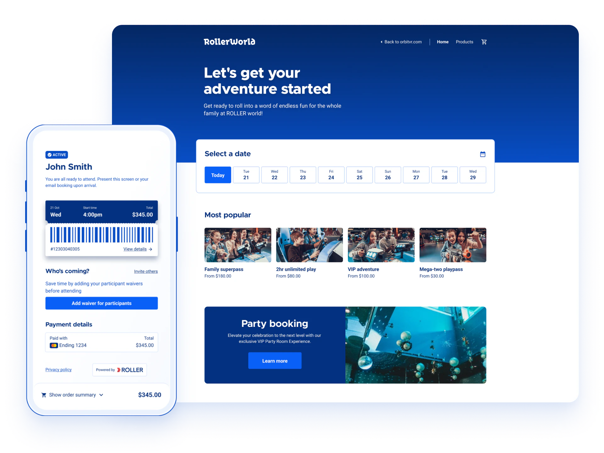 screenshot of ROLLER