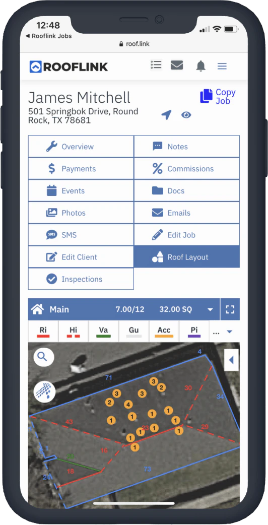 screenshot of ROOFLINK