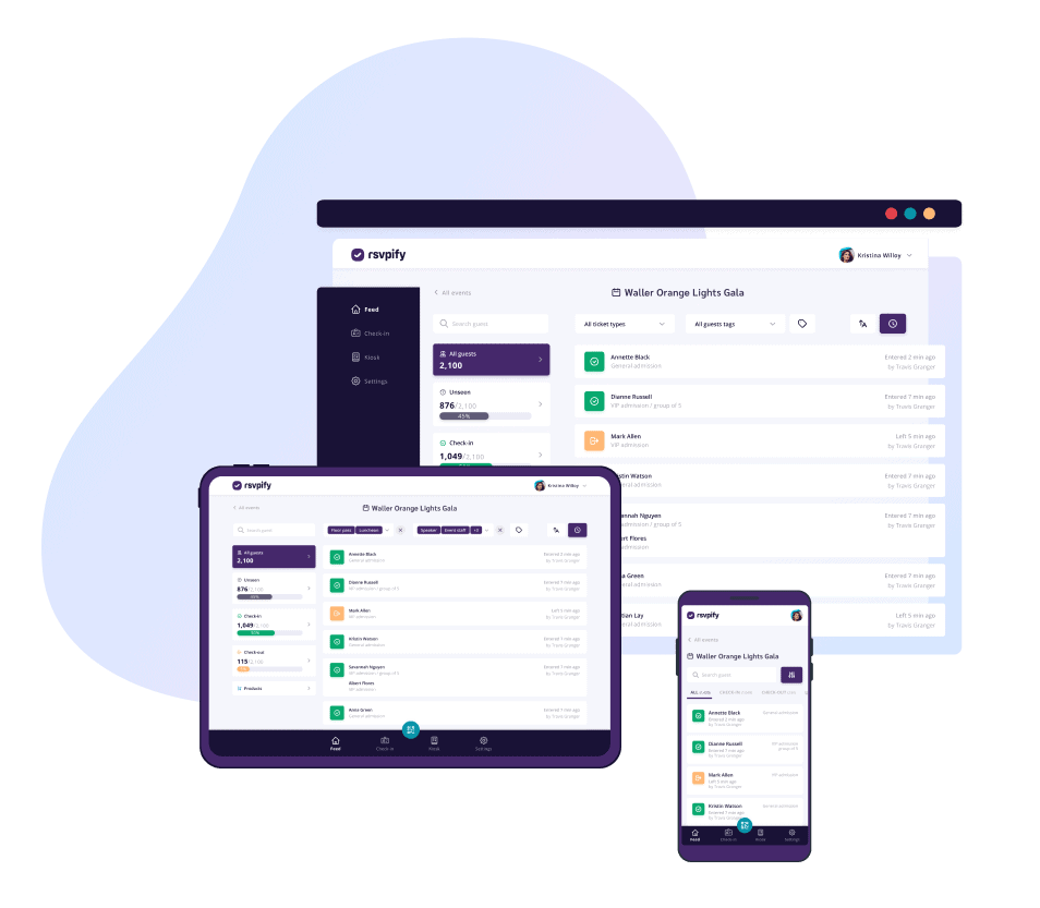 screenshot of RSVPify