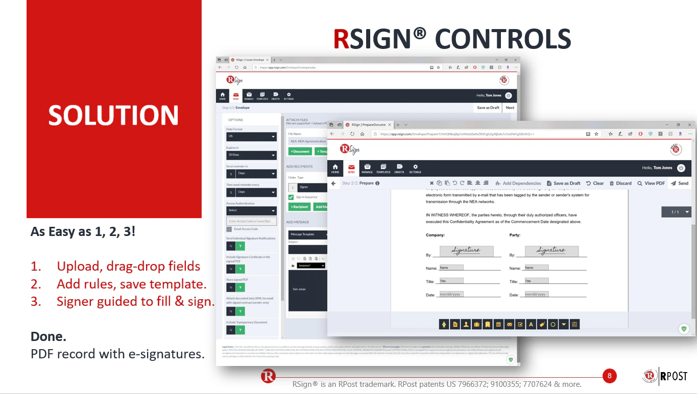 screenshot of RSign