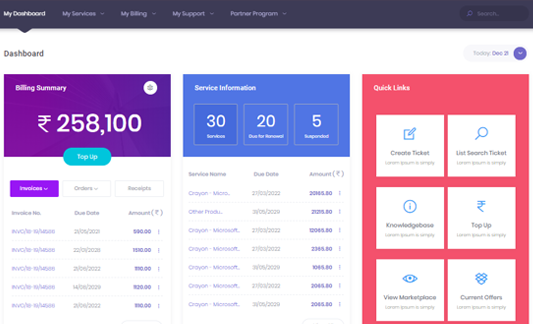 screenshot of RackNap