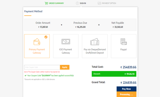 screenshot of RackNap