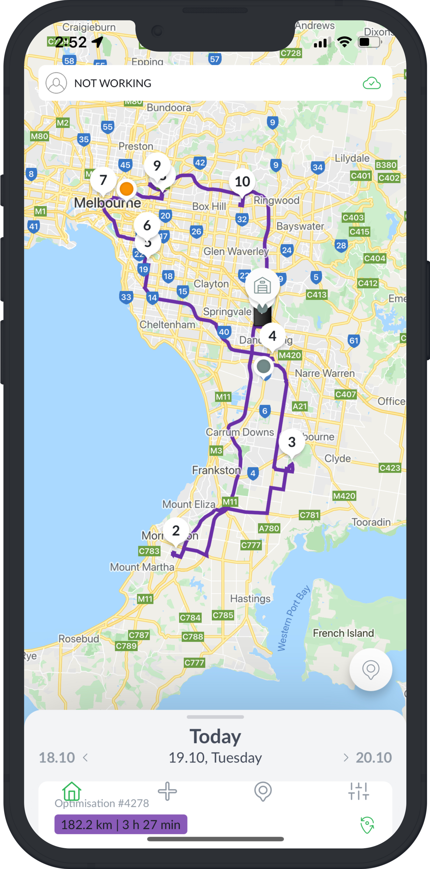 screenshot of Radaro