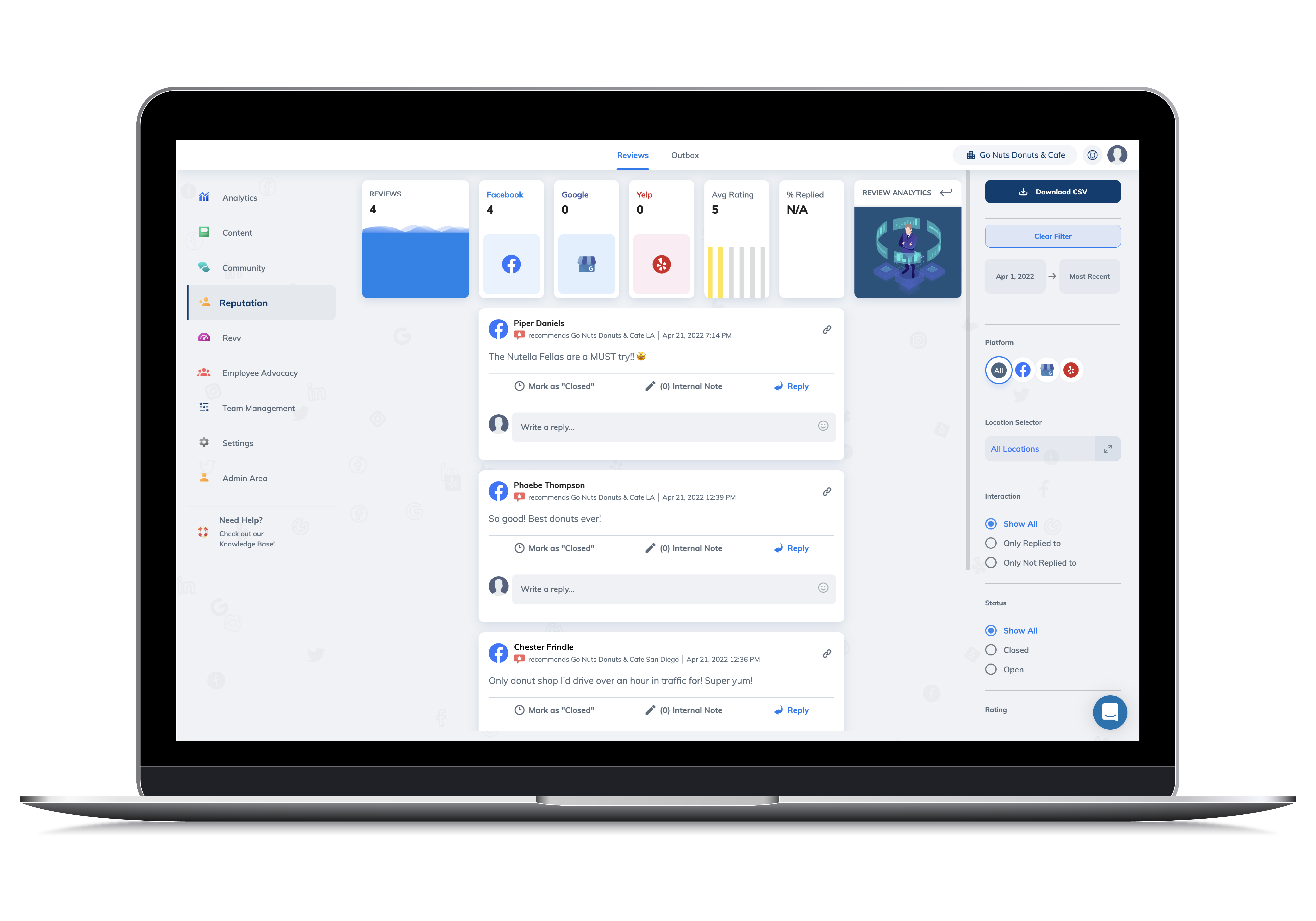 screenshot of Rallio