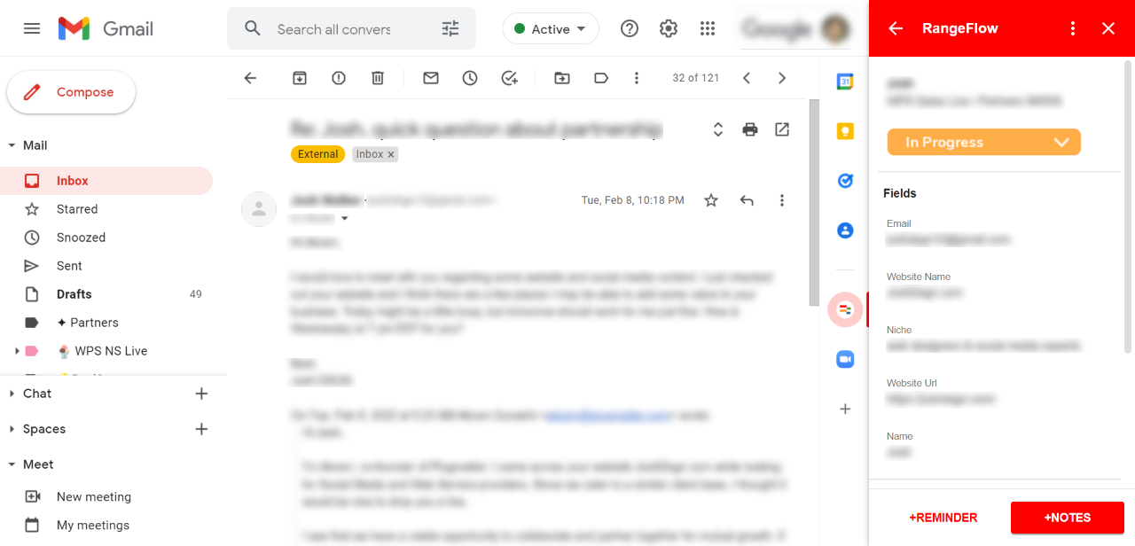 screenshot of RangeFlow