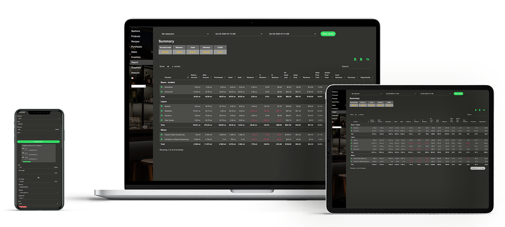 screenshot of RapidBar