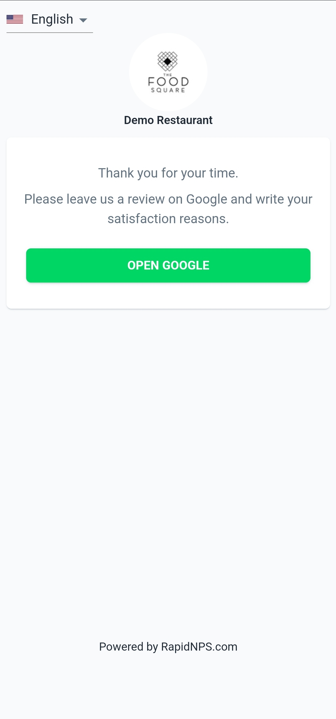 screenshot of RapidNPS