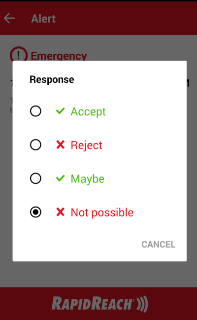 screenshot of RapidReach