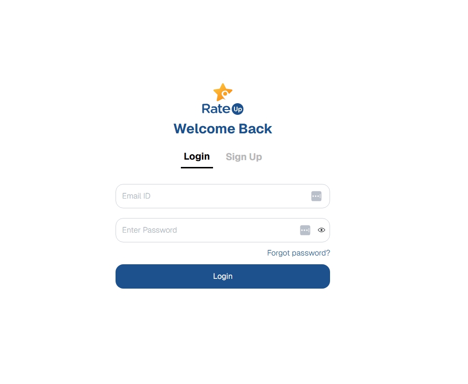 screenshot of RateUp