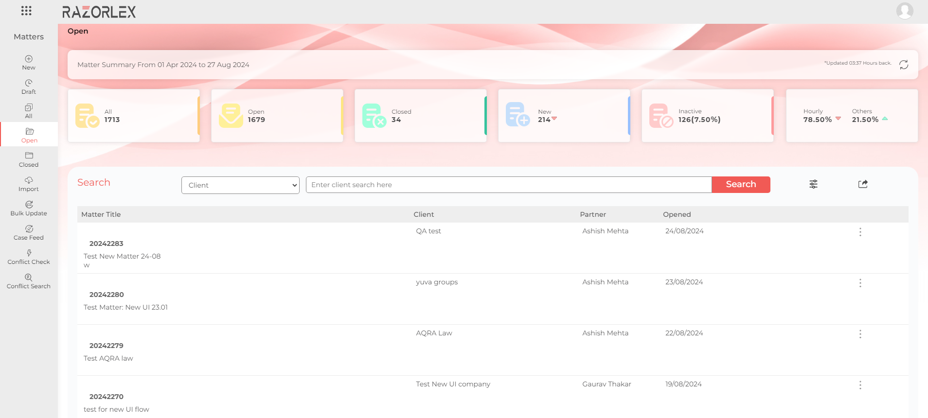 screenshot of RazorLex
