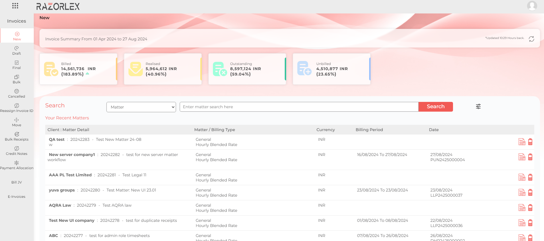 screenshot of RazorLex