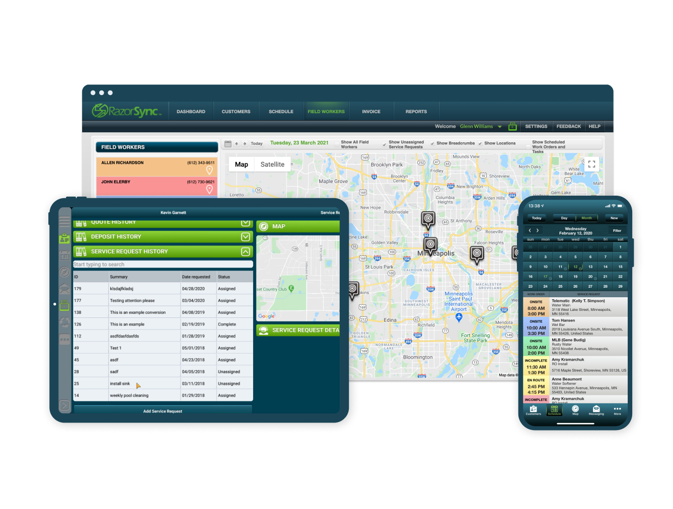 screenshot of RazorSync