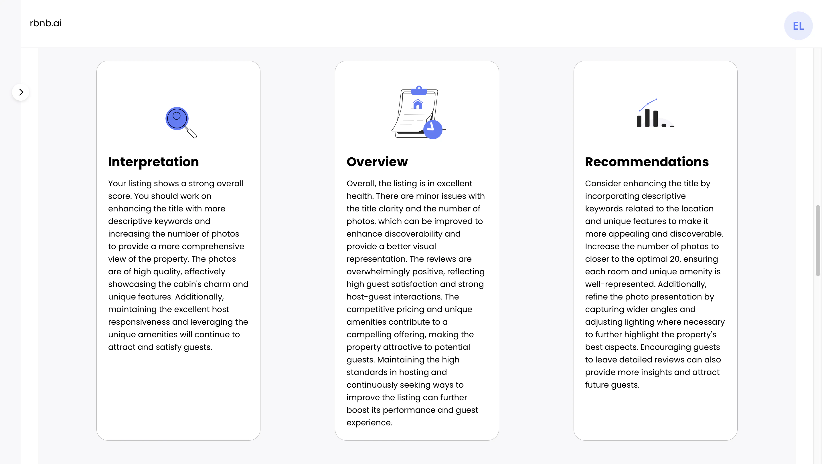 screenshot of Rbnb.ai