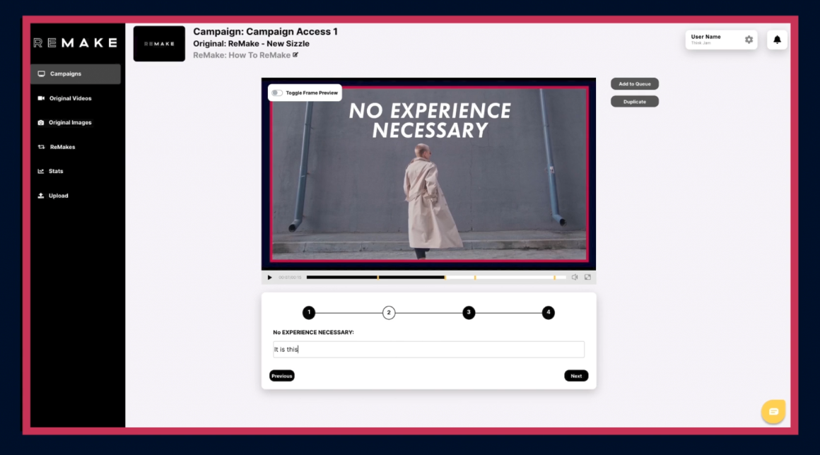 screenshot of ReMake