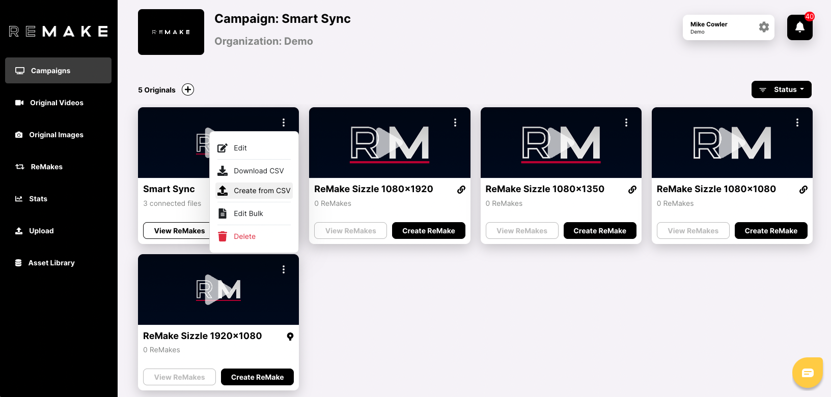 screenshot of ReMake