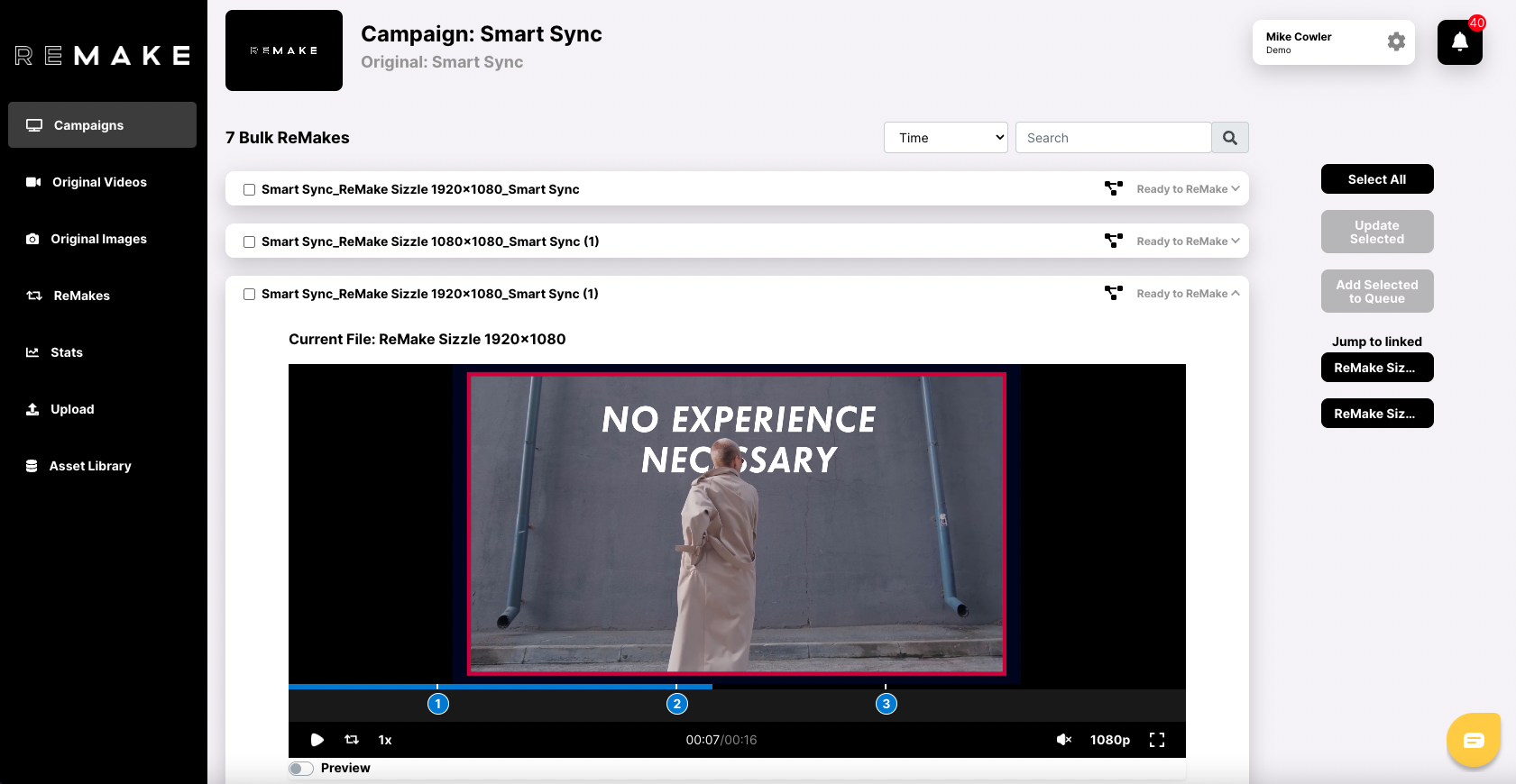 screenshot of ReMake