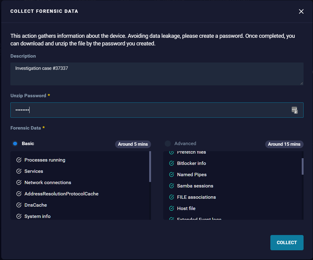 screenshot of ReaQta-Hive