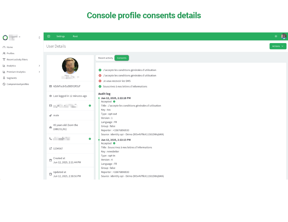 screenshot of ReachFive