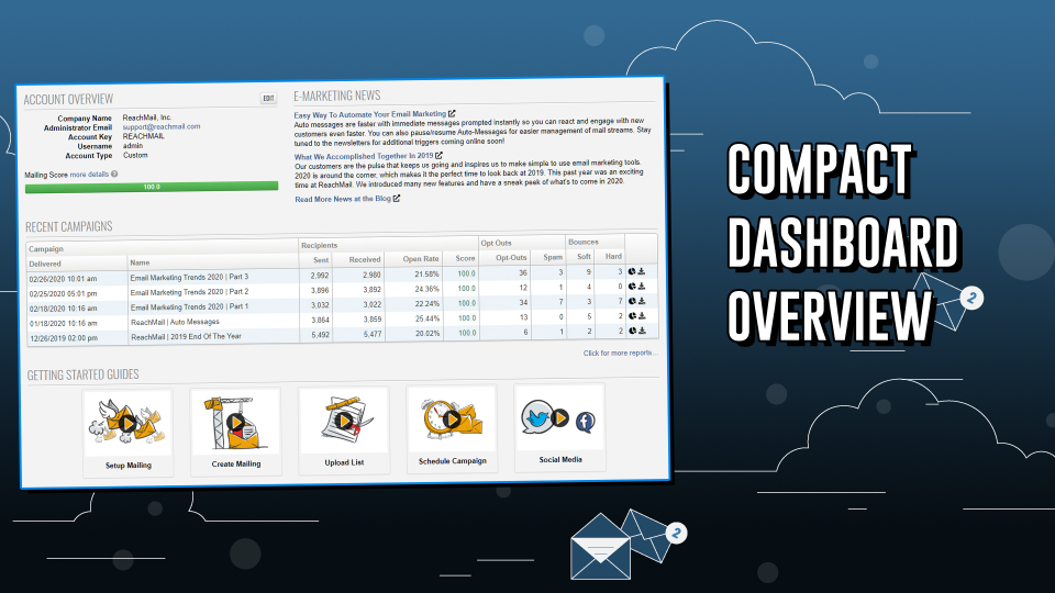 screenshot of ReachMail