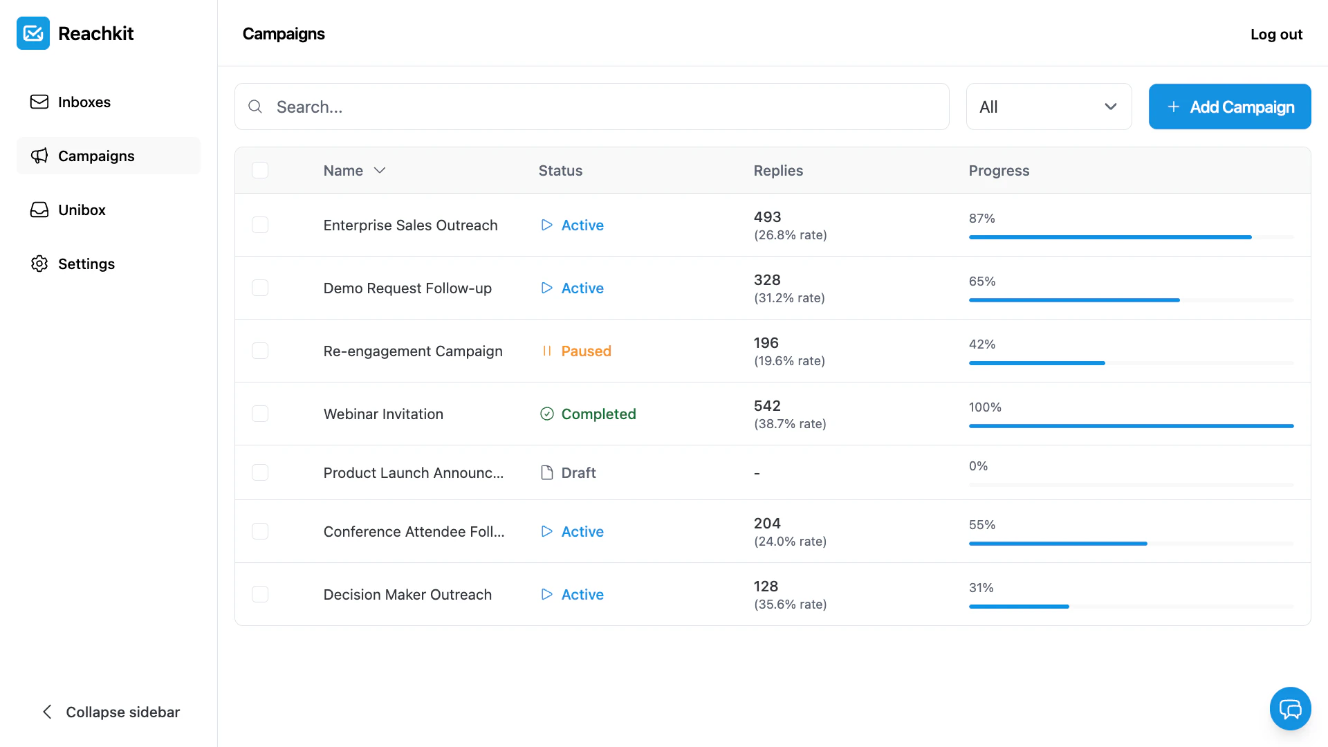 screenshot of Reachkit