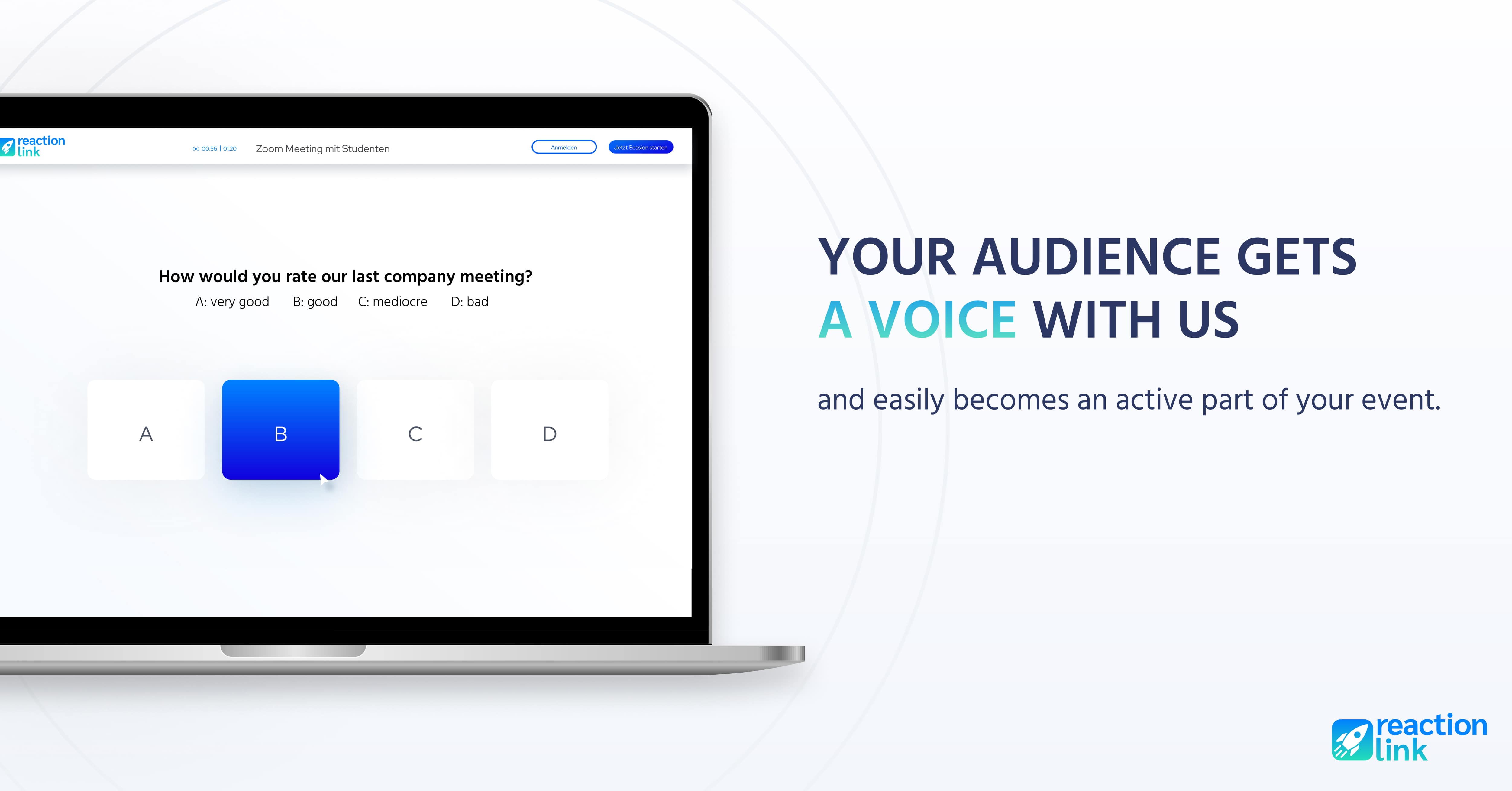 screenshot of Reaction.Link