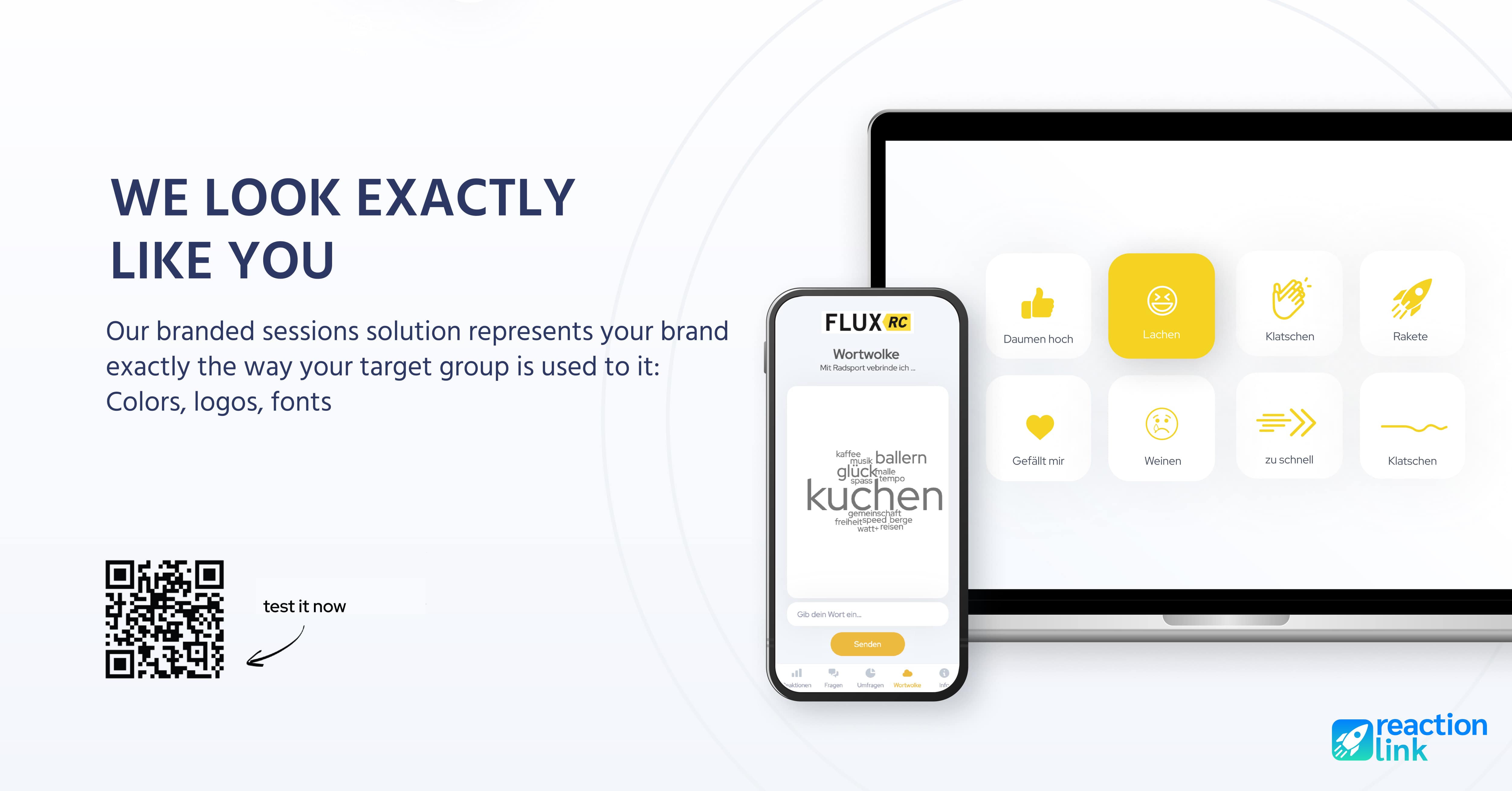 screenshot of Reaction.Link