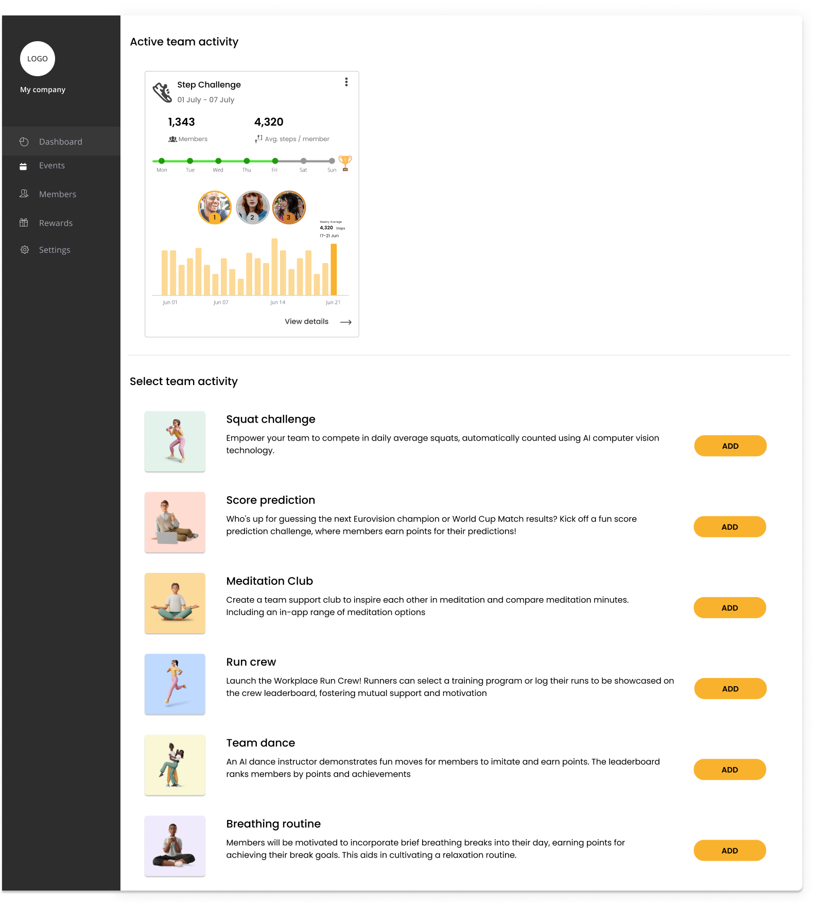 screenshot of Reaction