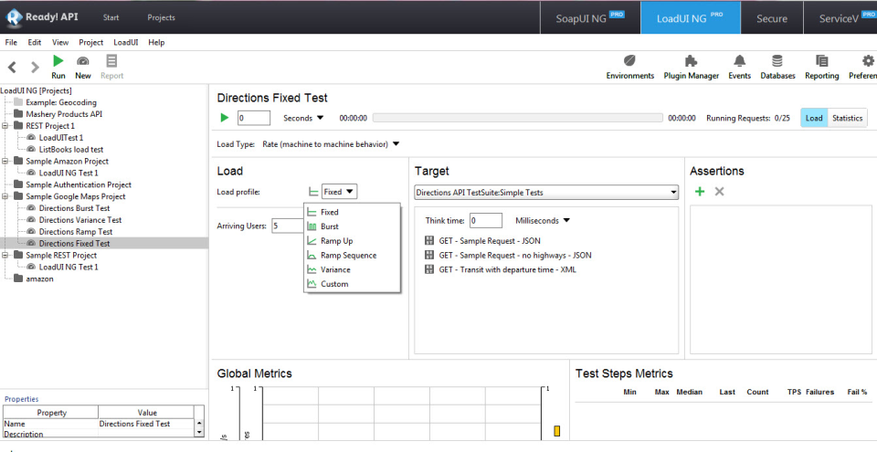 screenshot of ReadyAPI