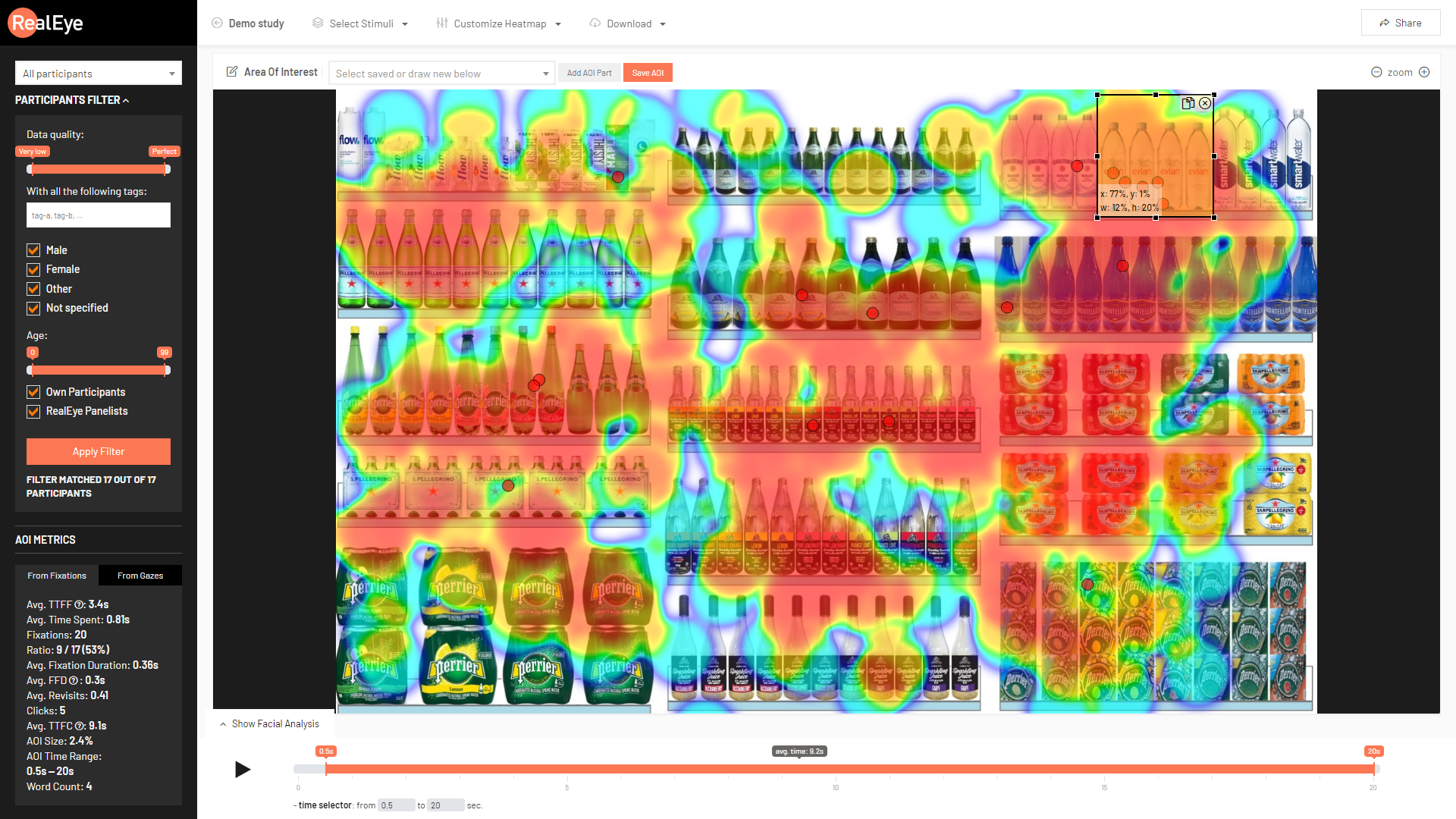 screenshot of RealEye